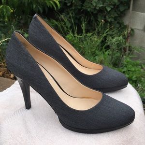 9M Nine West Grey Charcoal Heels NWB